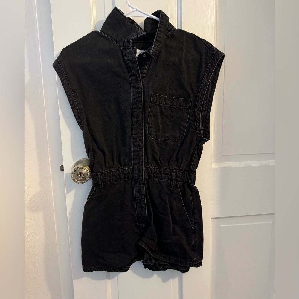Black Denim romper from Zara!